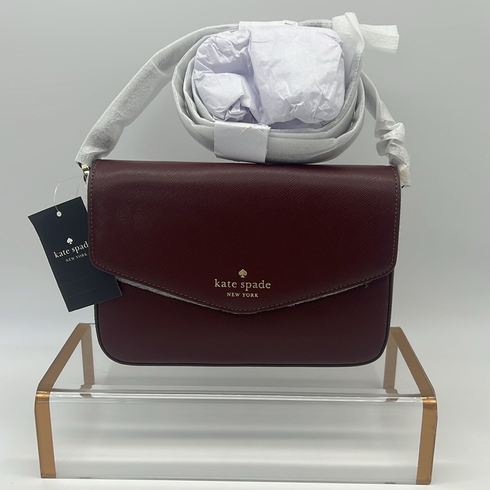 Kate Spade Sadie Envelope Crossbody Grenache